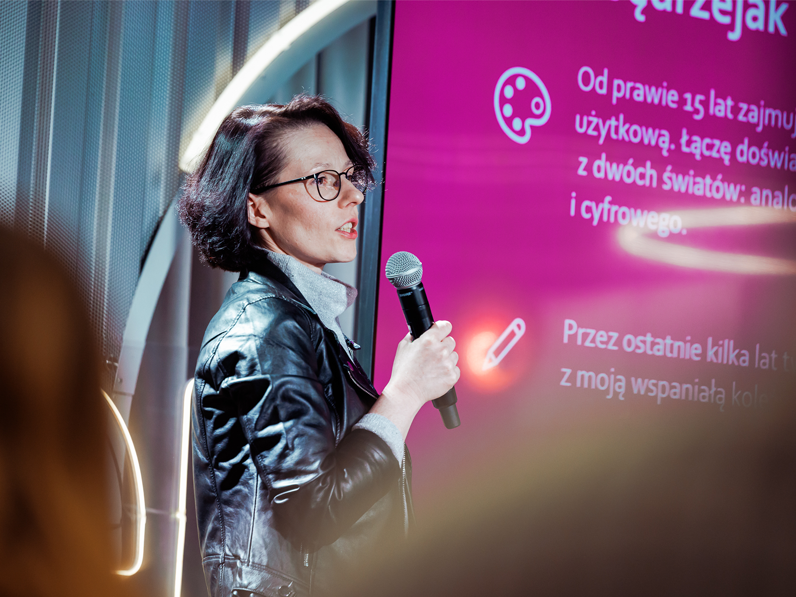Anka Jot na konferencji